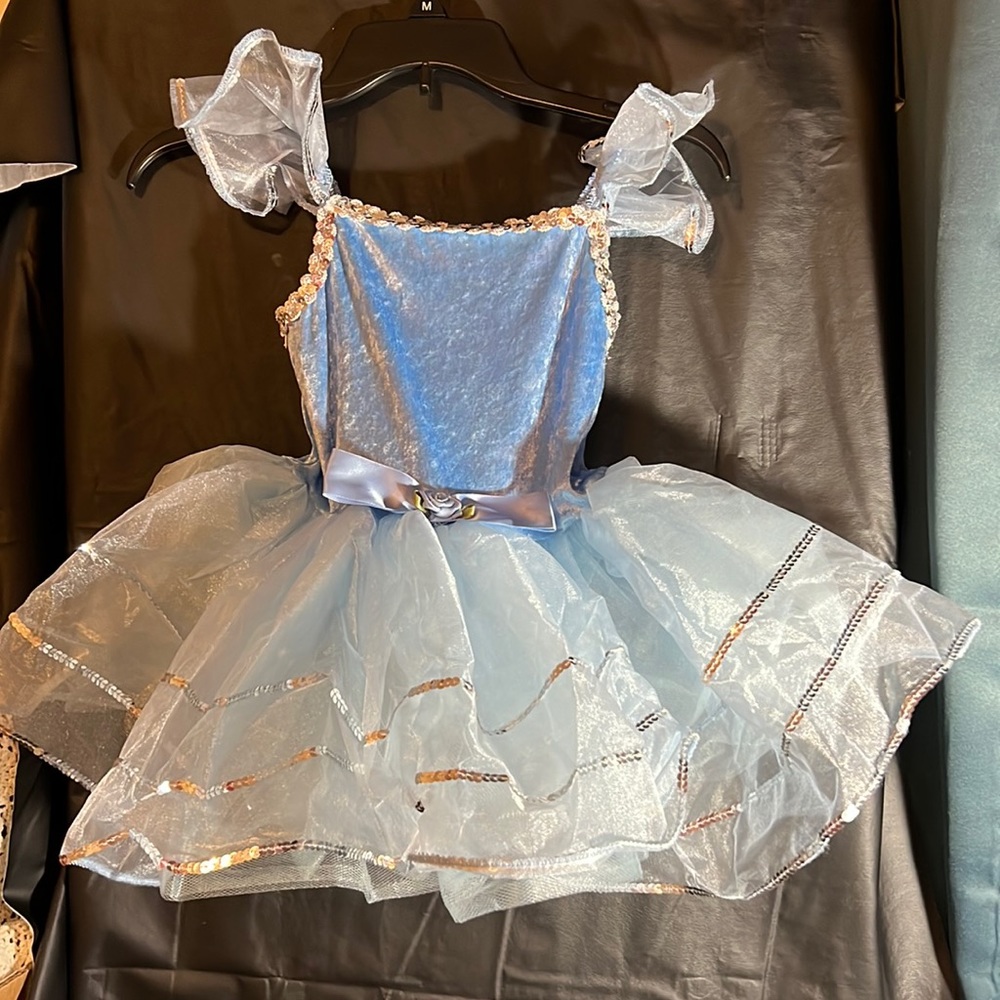 Beautiful blue ballet dance costume